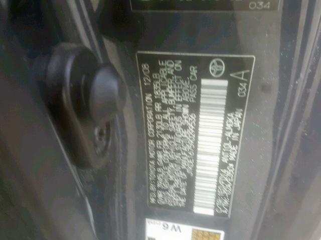 JTKDE167590299536 - 2009 TOYOTA SCION TC CHARCOAL photo 10