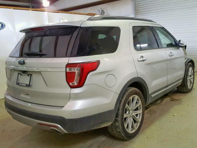 1FM5K7F83HGC33861 - 2017 FORD EXPLORER L SILVER photo 4