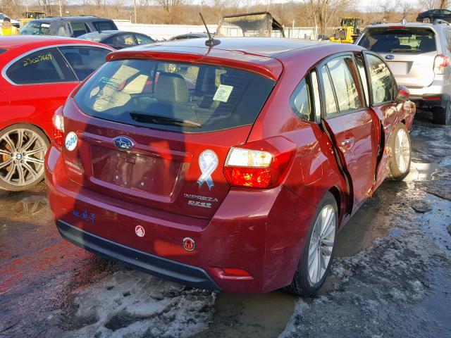 JF1GPAM67F8222260 - 2015 SUBARU IMPREZA LI MAROON photo 4