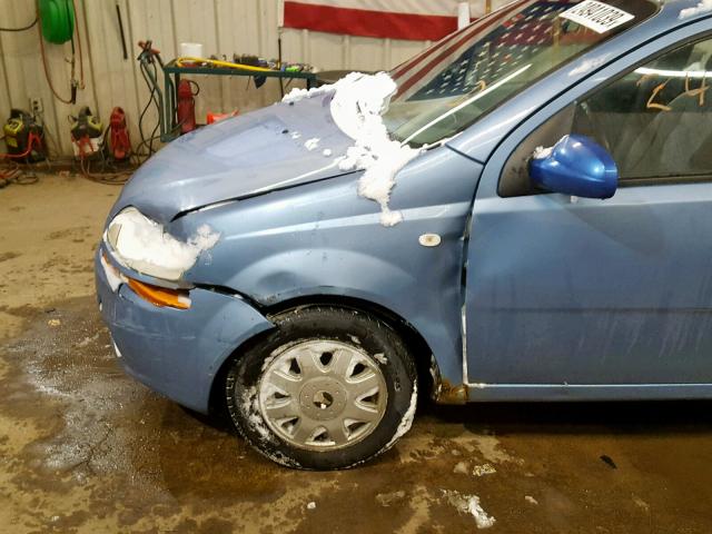 KL1TD52695B471017 - 2005 CHEVROLET AVEO BASE ლურჯი ფოტო 10