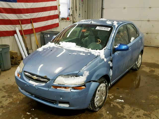 KL1TD52695B471017 - 2005 CHEVROLET AVEO BASE ლურჯი ფოტო 2