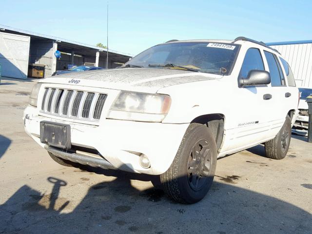 1J4GX48S94C320939 - 2004 JEEP GRAND CHER WHITE photo 2