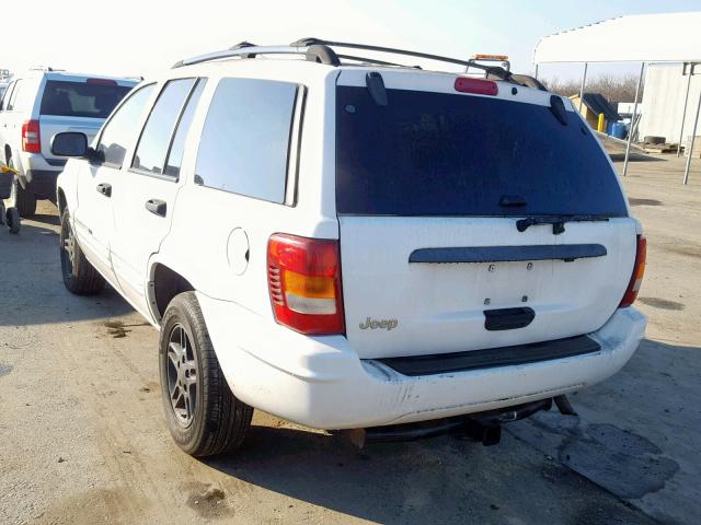 1J4GX48S94C320939 - 2004 JEEP GRAND CHER WHITE photo 3