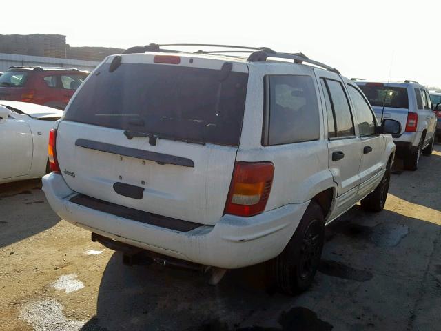 1J4GX48S94C320939 - 2004 JEEP GRAND CHER WHITE photo 4