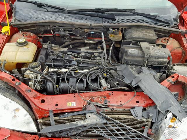 1FAHP34N96W225714 - 2006 FORD FOCUS ZX4 RED photo 7