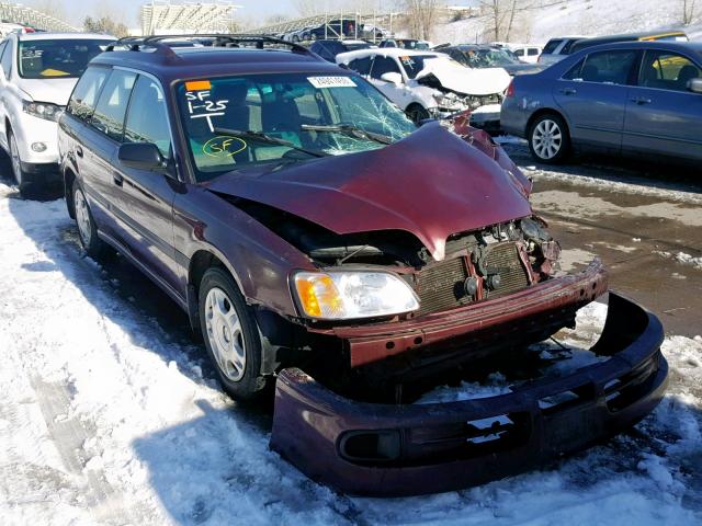 4S3BH6357Y6310361 - 2000 SUBARU LEGACY L MAROON photo 1