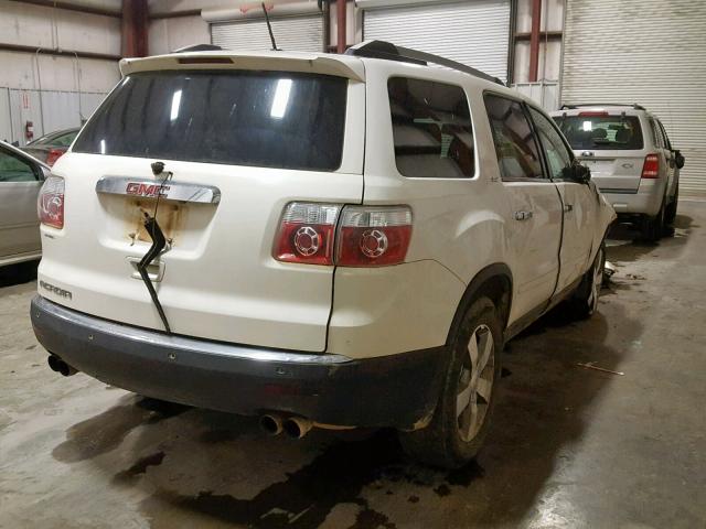 1GKKRSED9BJ211057 - 2011 GMC ACADIA SLT WHITE photo 4