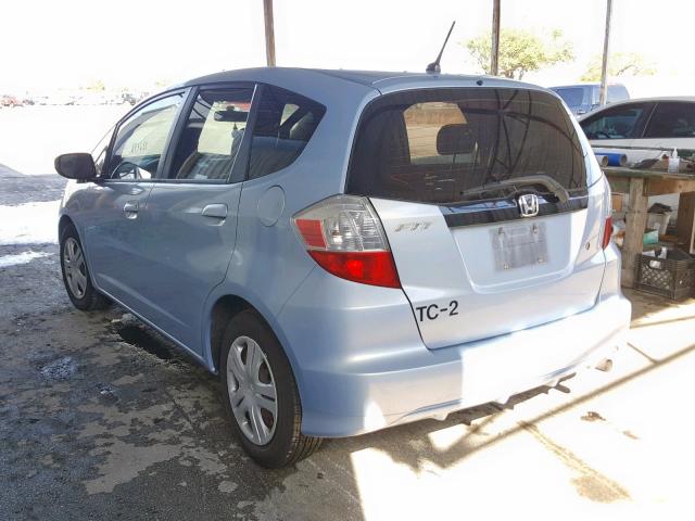 JHMGE8H21AC006246 - 2010 HONDA FIT BLUE photo 3