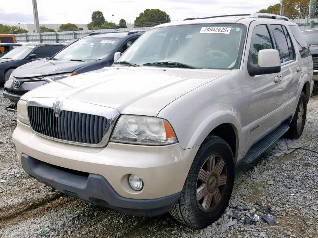 5LMEU88H55ZJ28829 - 2005 LINCOLN AVIATOR 奶油色 照片 2