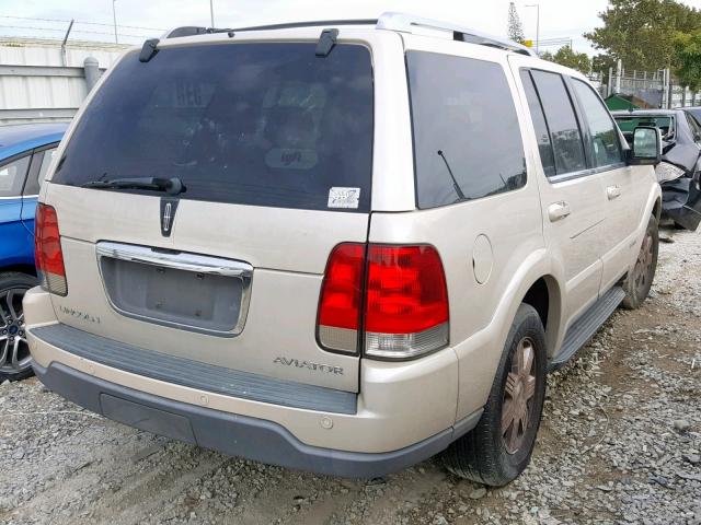 5LMEU88H55ZJ28829 - 2005 LINCOLN AVIATOR 奶油色 照片 4