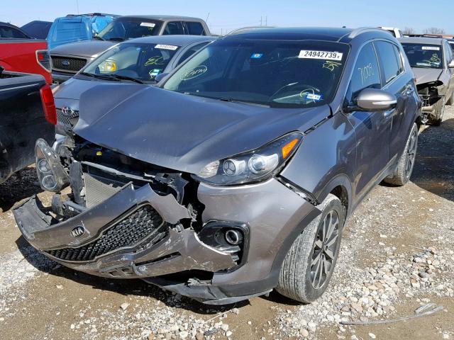 KNDPN3ACXH7074331 - 2017 KIA SPORTAGE E GRAY photo 2