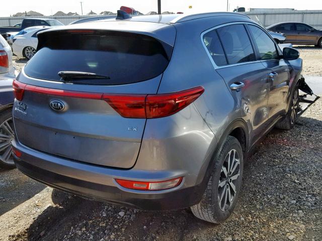 KNDPN3ACXH7074331 - 2017 KIA SPORTAGE E GRAY photo 4