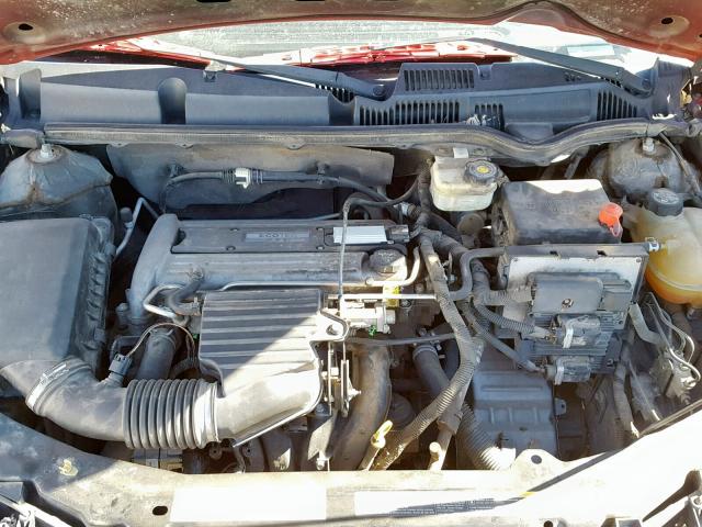 1G8AW12F14Z135994 - 2004 SATURN ION LEVEL RED photo 7