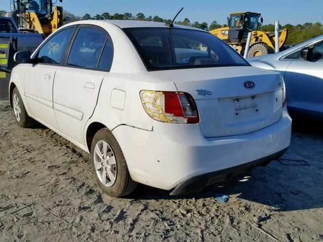 KNADH4A33A6651564 - 2010 KIA RIO LX WHITE photo 3