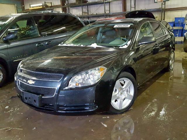 1G1ZB5EB7A4121300 - 2010 CHEVROLET MALIBU LS BLACK photo 2