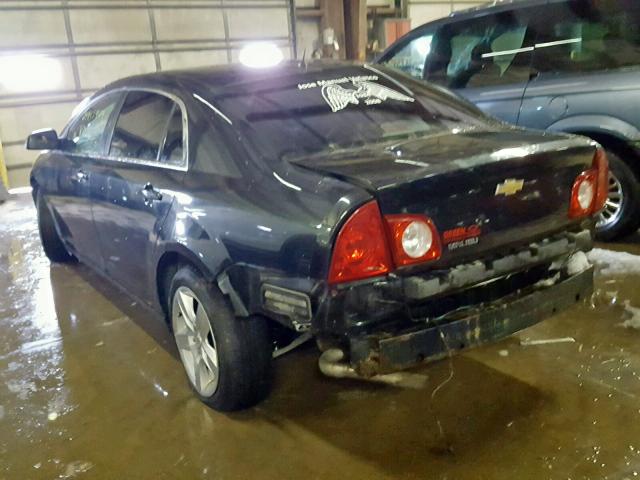 1G1ZB5EB7A4121300 - 2010 CHEVROLET MALIBU LS BLACK photo 3