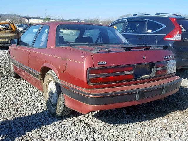 2G4WF14L6N1444476 - 1992 BUICK REGAL GRAN RED photo 3