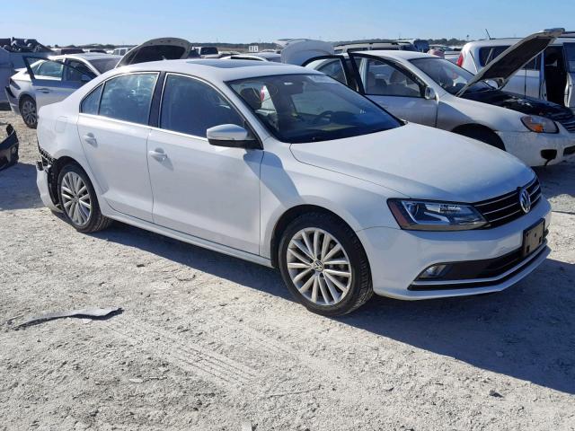 3VWL17AJ7GM338722 - 2016 VOLKSWAGEN JETTA SEL WHITE photo 1