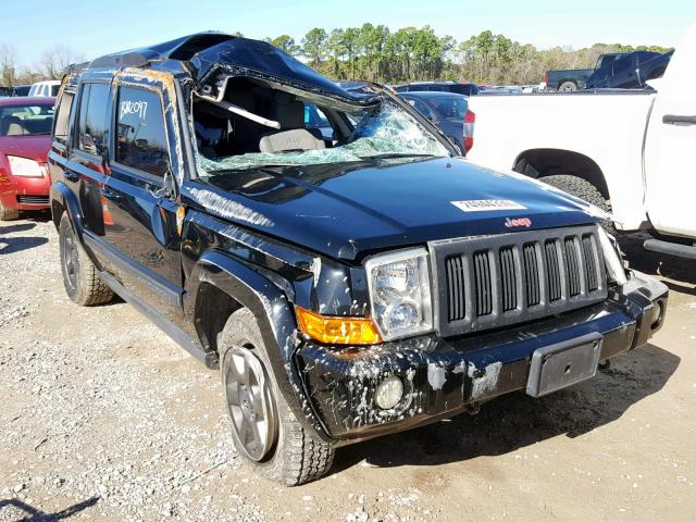 1J8HH48K57C650176 - 2007 JEEP COMMANDER BLACK photo 1