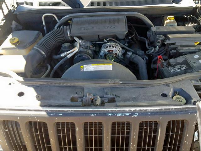 1J8HH48K57C650176 - 2007 JEEP COMMANDER BLACK photo 7