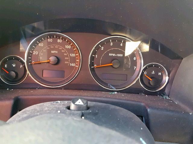 1J8HH48K57C650176 - 2007 JEEP COMMANDER BLACK photo 8