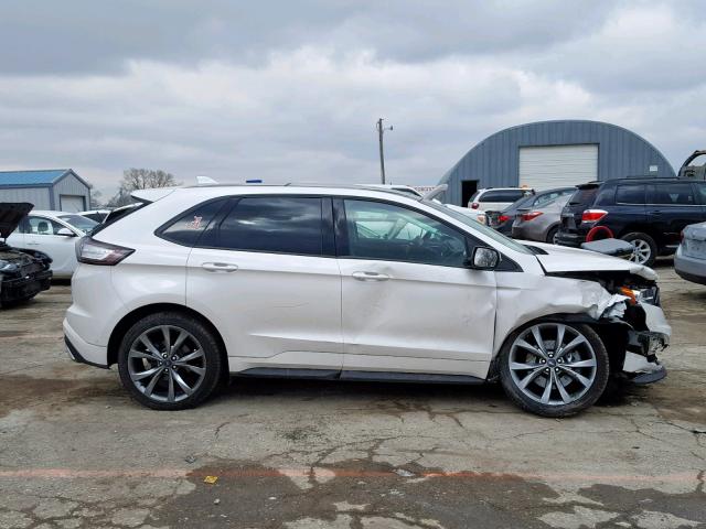 2FMPK4AP8HBC02411 - 2017 FORD EDGE SPORT WHITE photo 9