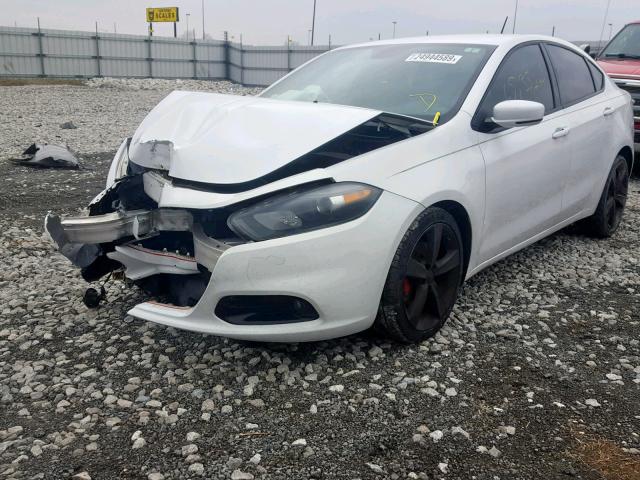 1C3CDFCB2DD346264 - 2013 DODGE DART LIMIT WHITE photo 2