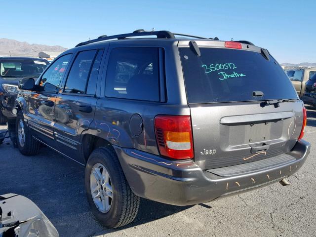 1J4GX48S94C252688 - 2004 JEEP GRAND CHER GRAY photo 3