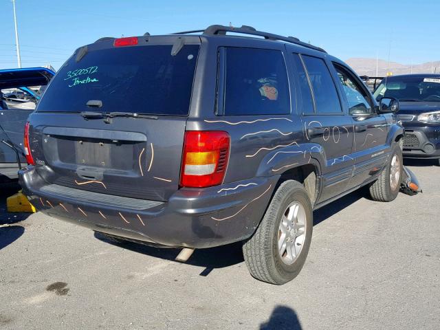 1J4GX48S94C252688 - 2004 JEEP GRAND CHER GRAY photo 4