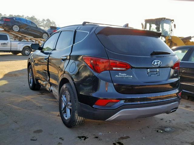 5NMZU3LBXHH026238 - 2017 HYUNDAI SANTA FE S BLACK photo 3