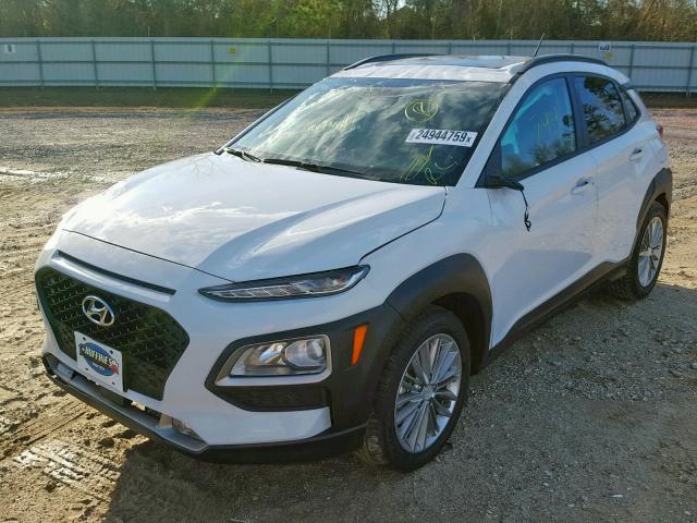 KM8K62AA0JU162856 - 2018 HYUNDAI KONA SEL WHITE photo 2