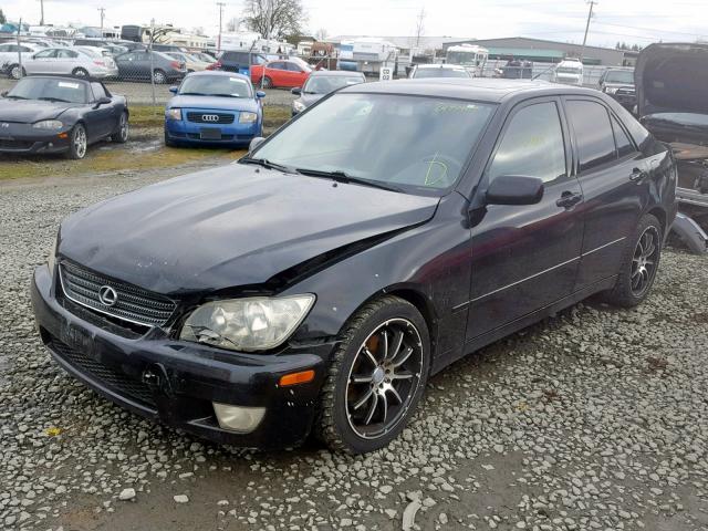 JTHBD182910002760 - 2001 LEXUS IS 300 BLACK photo 2