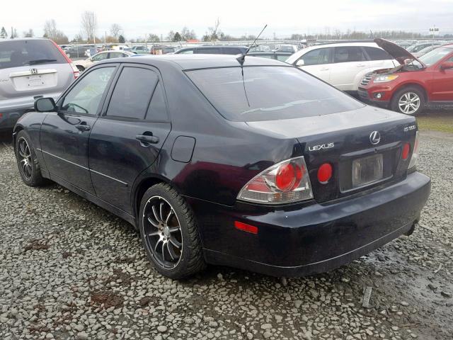 JTHBD182910002760 - 2001 LEXUS IS 300 BLACK photo 3