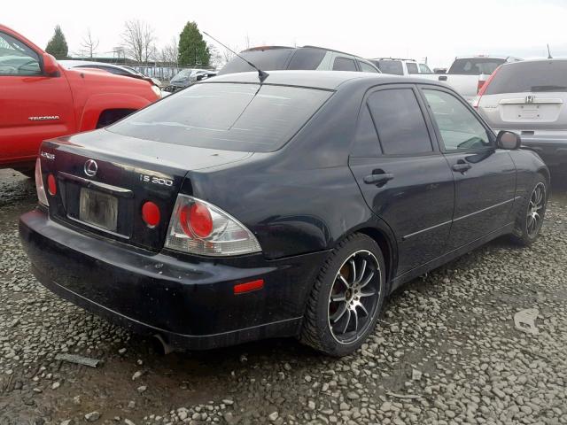 JTHBD182910002760 - 2001 LEXUS IS 300 BLACK photo 4