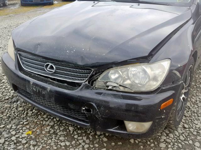 JTHBD182910002760 - 2001 LEXUS IS 300 BLACK photo 9