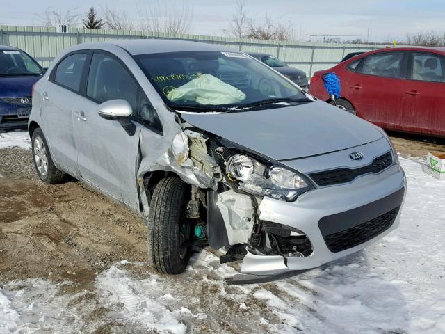 KNADN5A34D6190538 - 2013 KIA RIO EX SILVER photo 1