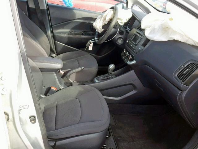 KNADN5A34D6190538 - 2013 KIA RIO EX SILVER photo 5