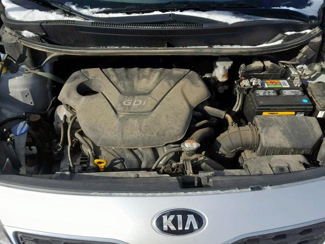 KNADN5A34D6190538 - 2013 KIA RIO EX SILVER photo 7