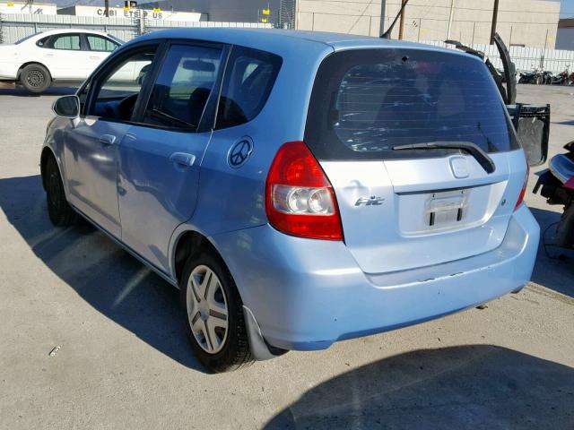 JHMGD38438S005056 - 2008 HONDA FIT BLUE photo 3