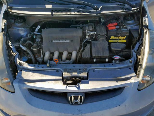 JHMGD38438S005056 - 2008 HONDA FIT BLUE photo 7