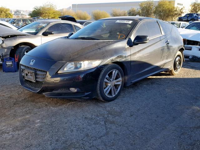 JHMZF1D44BS001487 - 2011 HONDA CR-Z BLACK photo 2