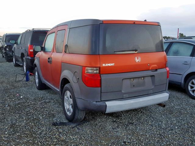 5J6YH28534L022175 - 2004 HONDA ELEMENT EX ORANGE photo 3