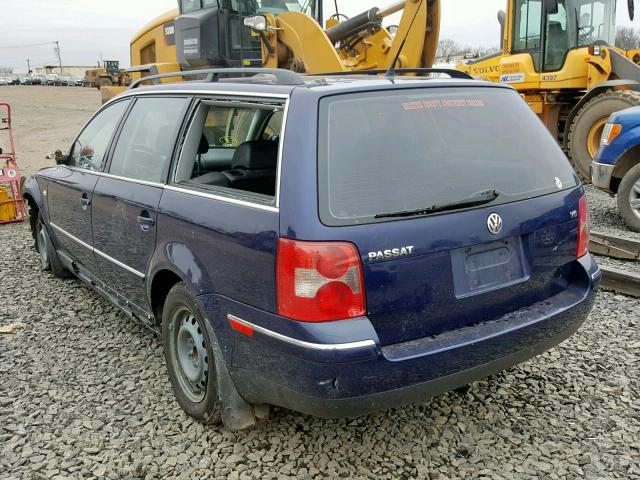 WVWWH63B52E378243 - 2002 VOLKSWAGEN PASSAT GLX 蓝色 照片 3