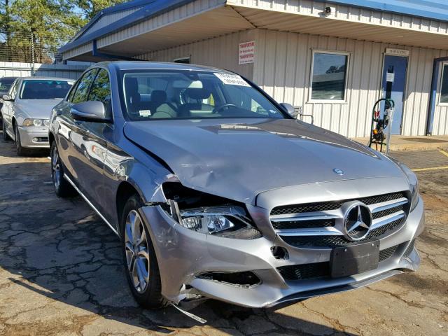 55SWF4KB9FU010310 - 2015 MERCEDES-BENZ C 300 4MAT SILVER photo 1