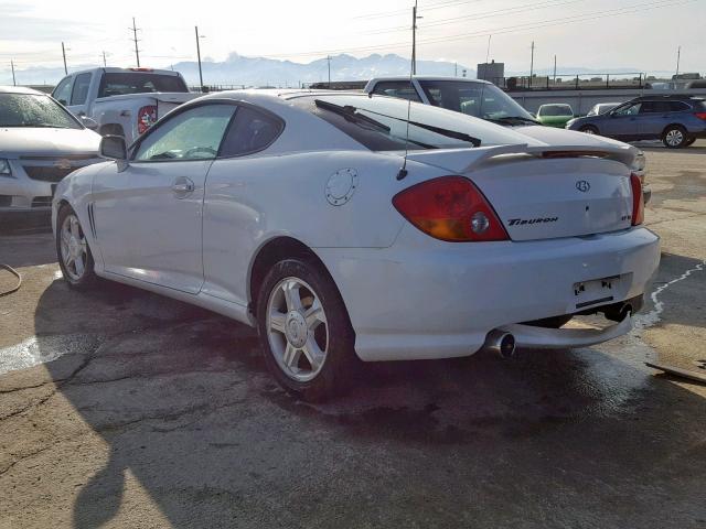 KMHHN65FX3U096149 - 2003 HYUNDAI TIBURON GT WHITE photo 3