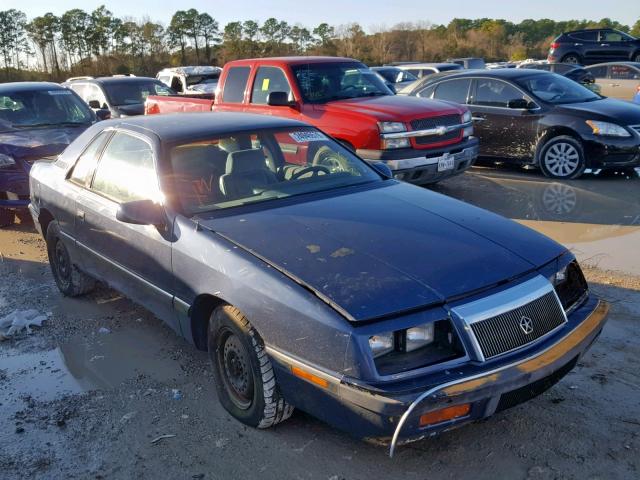 1C3XJ41KXKG217668 - 1989 CHRYSLER LEBARON BLUE photo 1