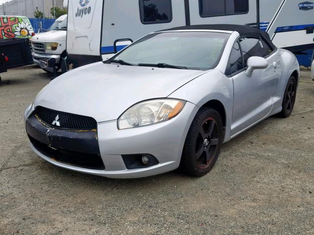 4A3AL25F67E012541 - 2007 MITSUBISHI ECLIPSE SP GRAY photo 2