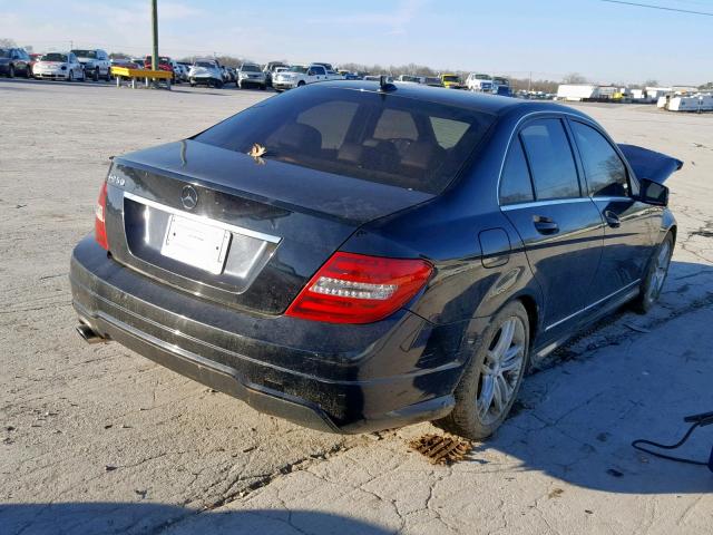 WDDGF4HB5CA627940 - 2012 MERCEDES-BENZ C 250 BLACK photo 4