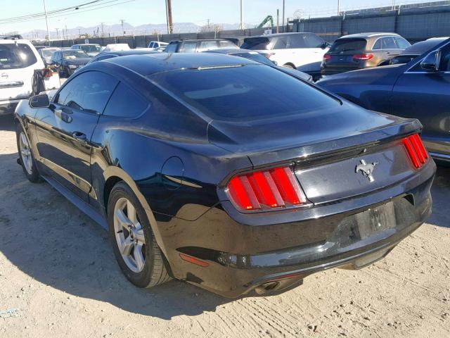 1FA6P8AM3H5257180 - 2017 FORD MUSTANG BLACK photo 3