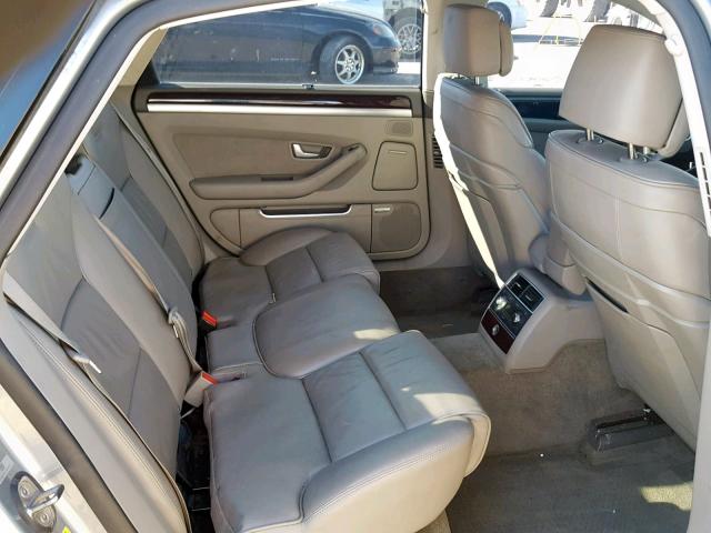 WAUMV94E19N008781 - 2009 AUDI A8 L QUATT SILVER photo 6